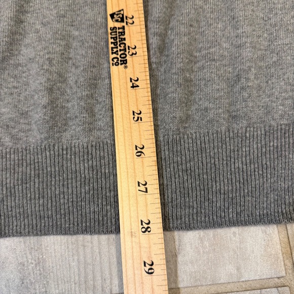 JOS A BANK RESERVE‎ Mens Grey V Neck Italian Yarn Sweater XL Wool Blend - Picture 4 of 9